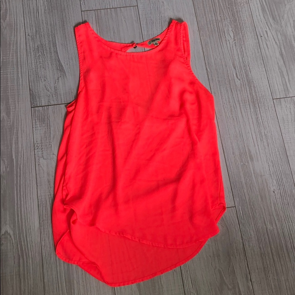 Neon pink tank